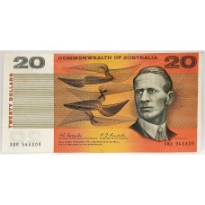 AUSTRALIA 1967 . TWENTY 20 DOLLAR BANKNOTE . COOMBS/RANDALL